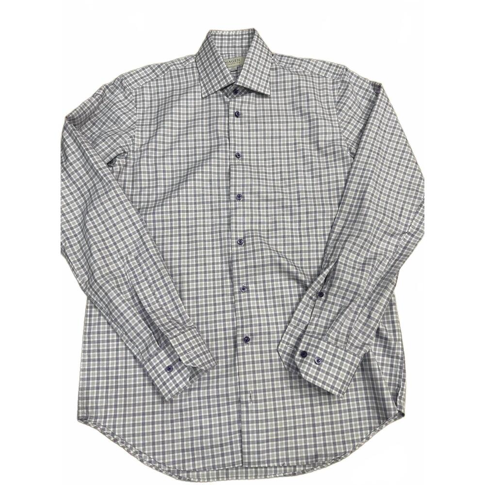 NEW HAGEN men's button down shirt in navy multi